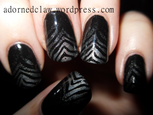 Gradient Zebra Nail Art!