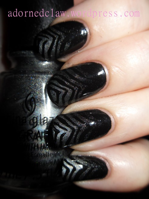 Zebra Gradient Nail Art