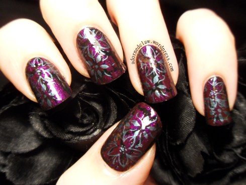 OPI Super Bass Shatter With Stamping