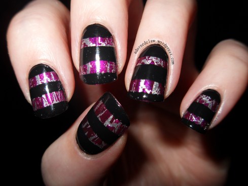 Crackle Polish Stripes