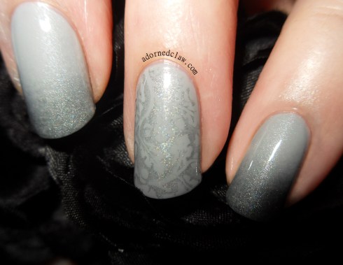 subtle silver close up