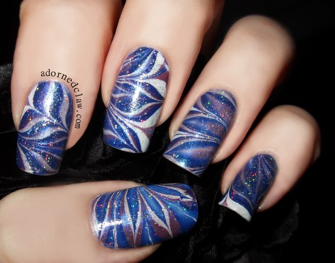 Sparkly Blue Water Marble