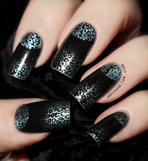 31DC2014 Half Moon Nail Art