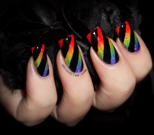 rainbow nails
