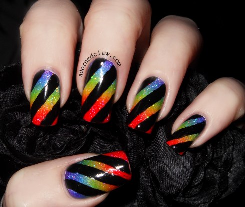 Rainbow Nail art