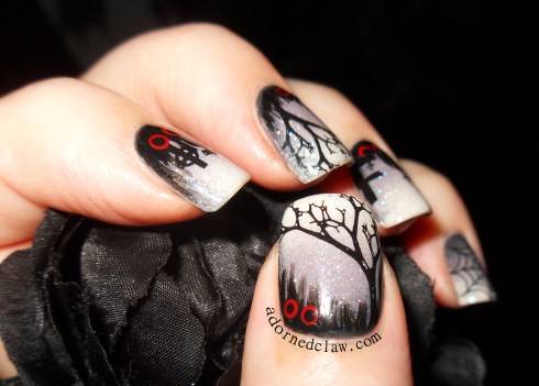 31dc2014 supernatural nail art