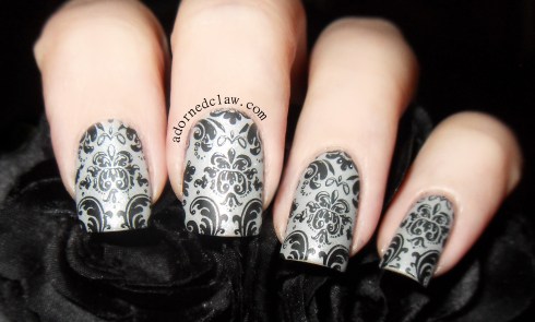 Pelican Gray, Diamond Lurex, matte top coat