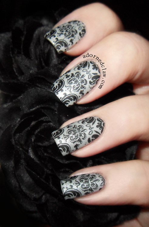 Matte Damask Nails