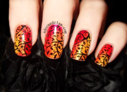 Autumn Leaves Nail Art