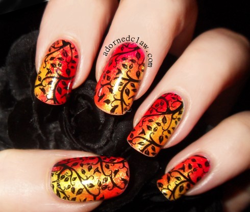 Autumn Leaves Nail Art