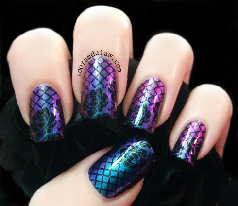 Birefringence With Moyou Gothic Stamp