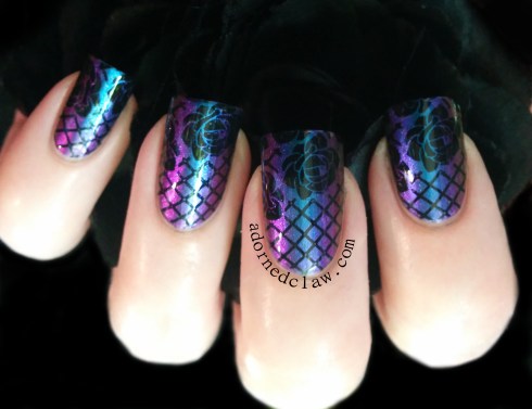 Birefringence stamped with Moyou Gothic 03