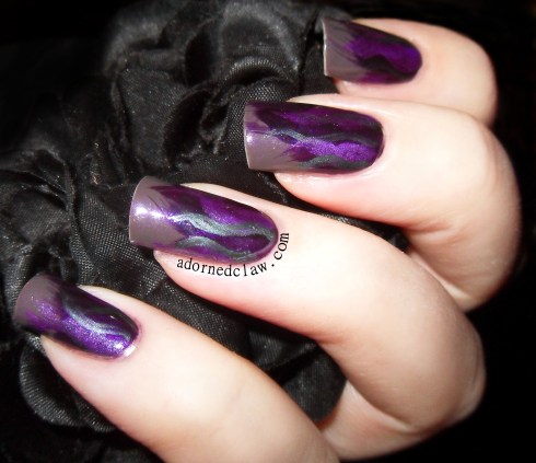 Brushstroke Fire Nail Art