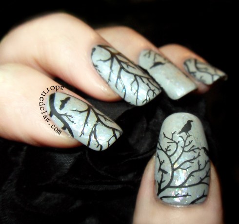 Winter Tree Nail Art Moyou Mother Nature 14