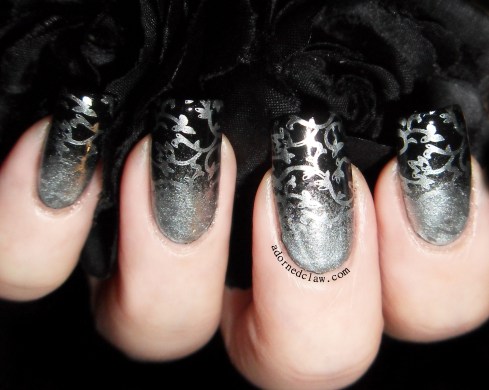 China Glaze I'd Melt For You and Laval Black