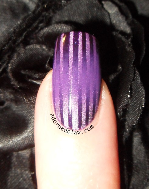 Purple Double Gradient Nail Art