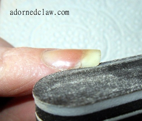 tidying up the edges