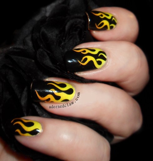 Flame Nails![/caption]
