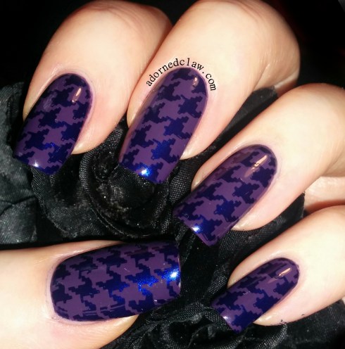 A England Houndstooth Nail Art