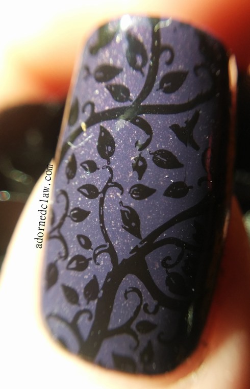 Leafy stamping with nails inc clifford street