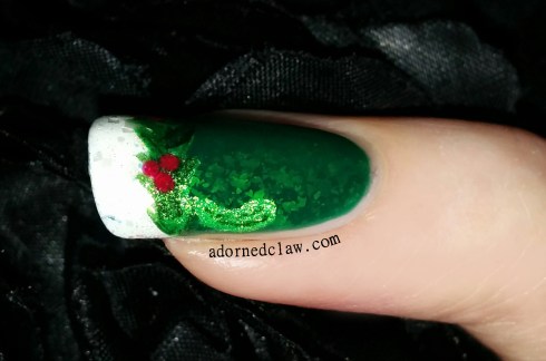 christmas pickle nail art