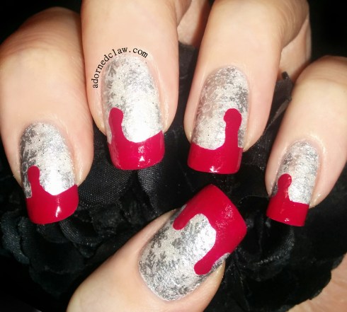Perchta inspired nail art
