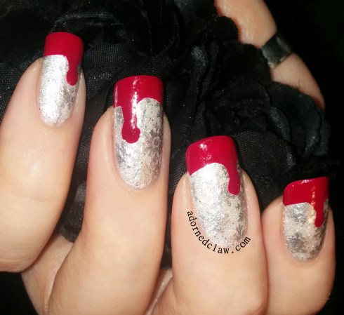 Perchta inspired nail art