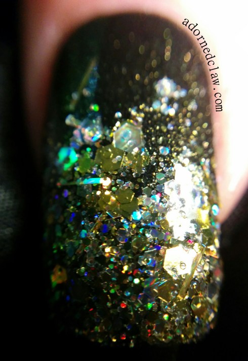 black and gold glitter gradient