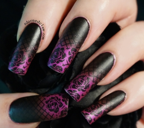 Gothic Gradient Nail Art